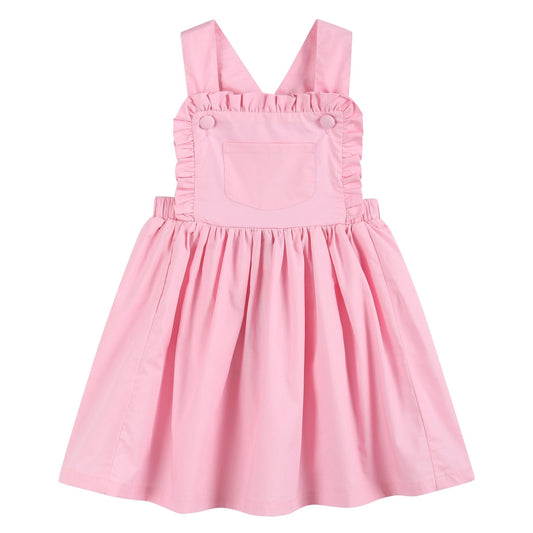 Light Pink Ruffle Jumper Dress - Abbies Place