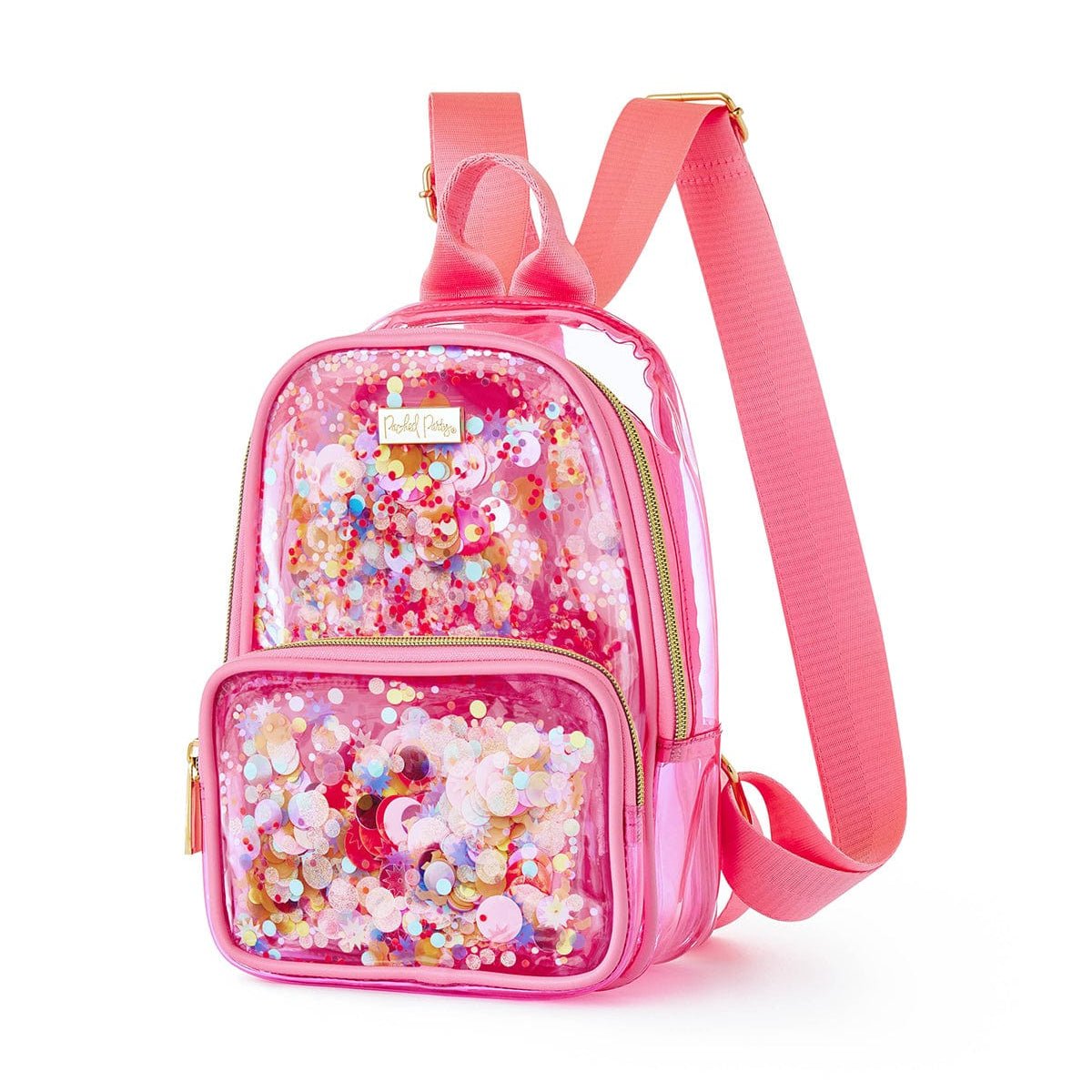 Mini Pink Confetti Clear Backpack - Abbies Place