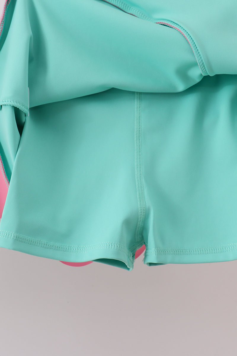 Mint Performance Scalloped Skorts Set - Abbies Place