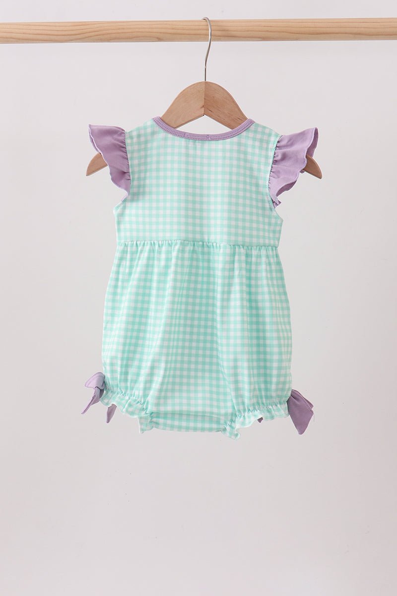 Mint Puppy Plaid Embroidered Bubble - Abbies Place