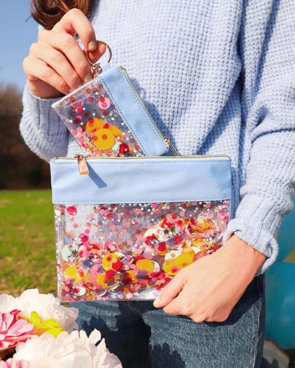 Multicolor Confetti Everything Pouch - Abbies Place