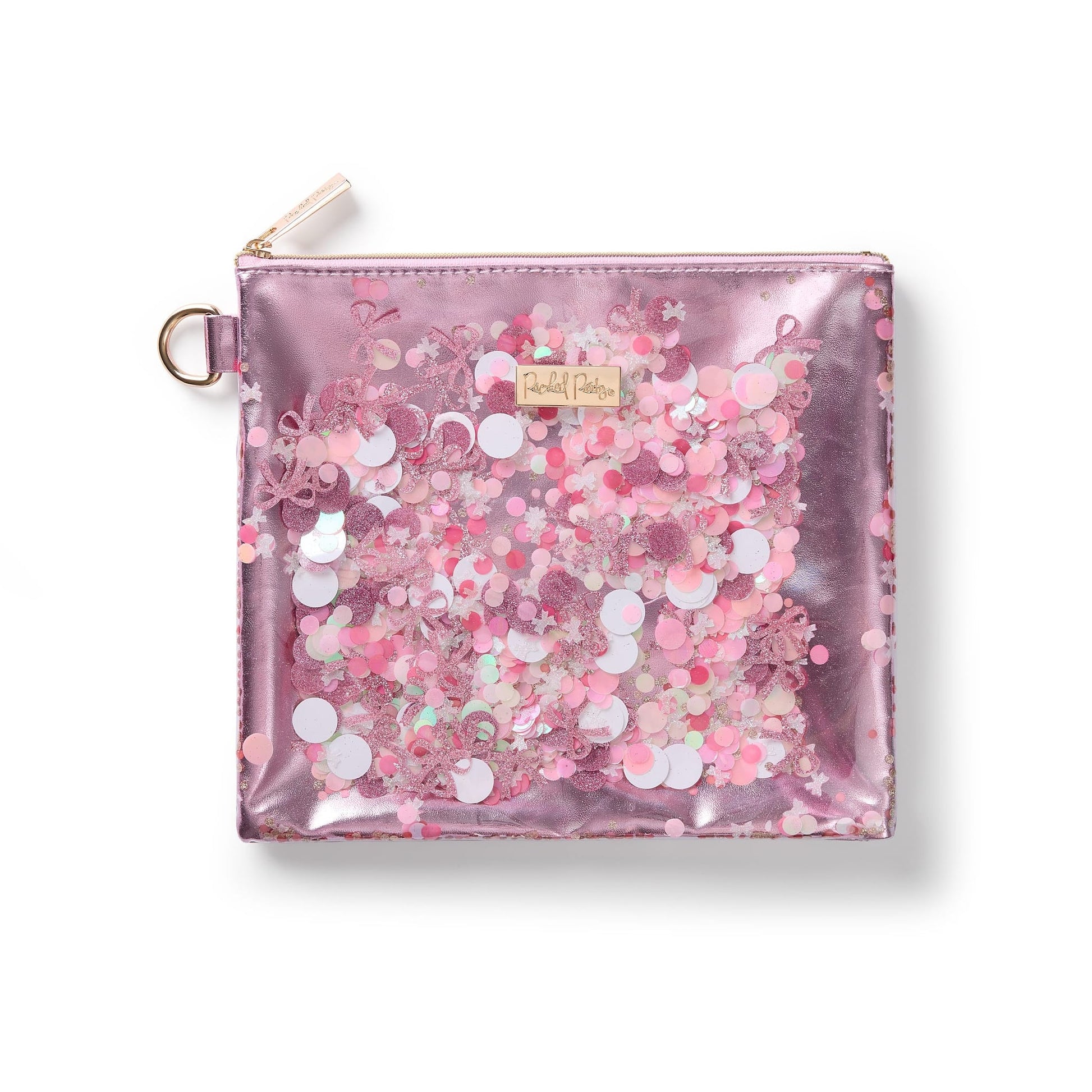Pink Bow Confetti Everything Pouch - Abbies Place