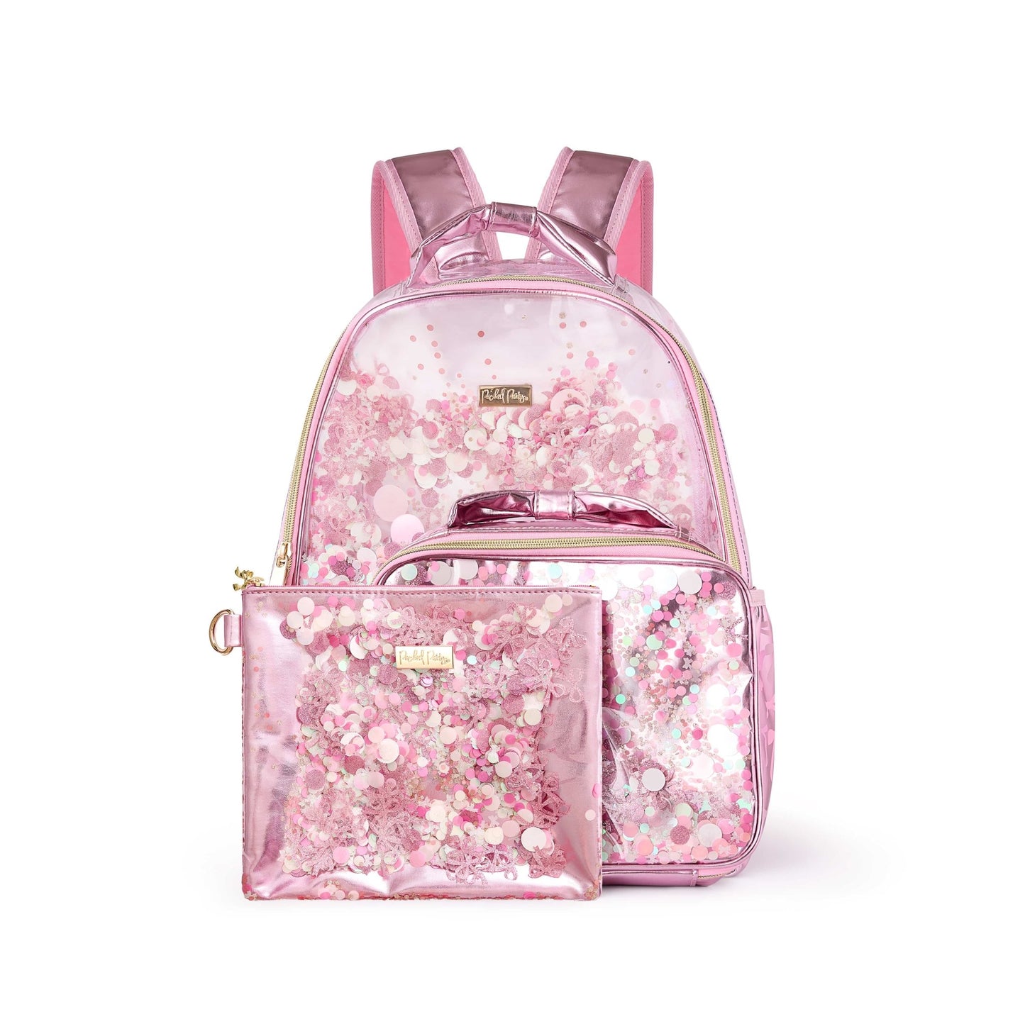 Pink Bow Confetti Everything Pouch - Abbies Place