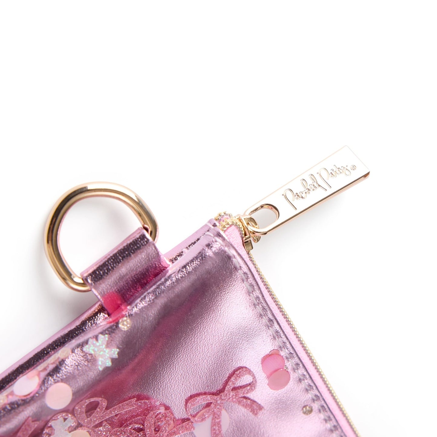 Pink Bow Confetti Everything Pouch - Abbies Place