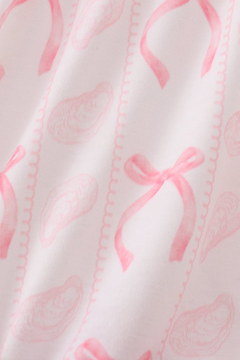 Pink Bow Print Bubble - Abbies Place