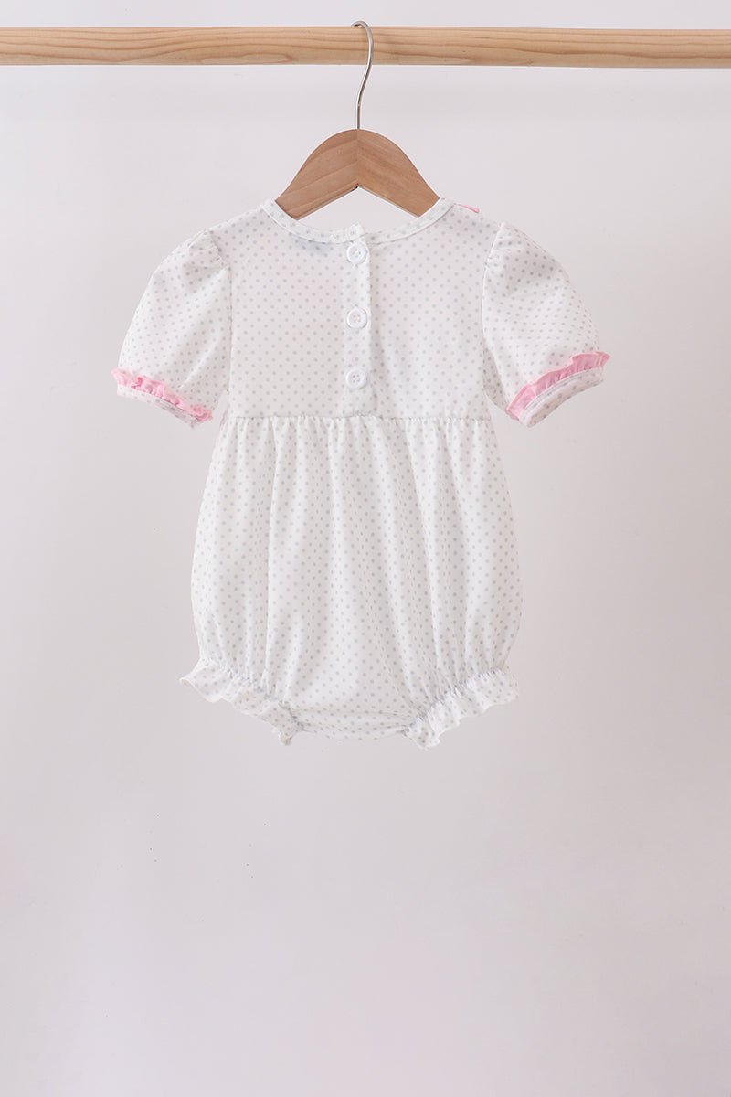 Pink Bow Ruffle Bubble - Abbies Place
