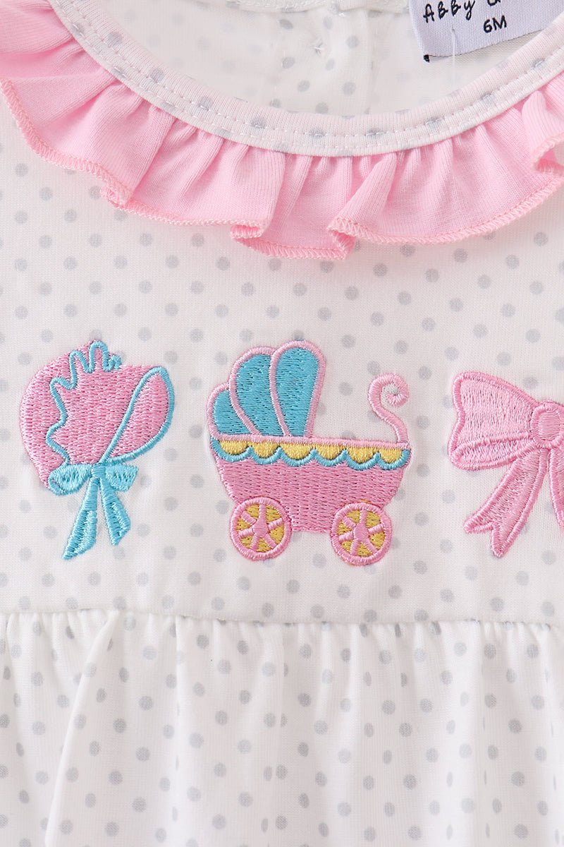 Pink Bow Ruffle Bubble - Abbies Place