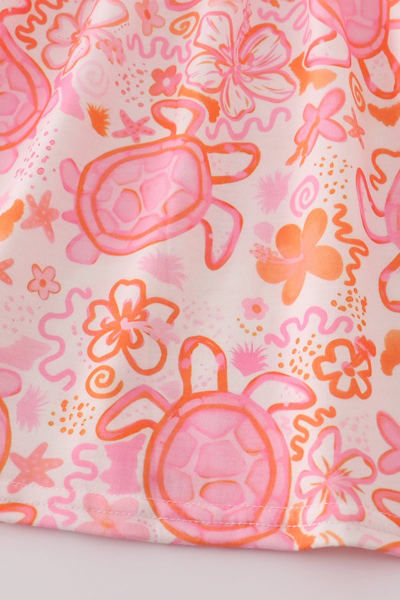 Pink Floral Dress - Abbies Place