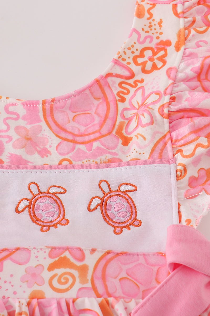 Pink Floral Dress - Abbies Place