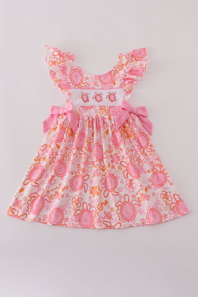 Pink Floral Dress - Abbies Place