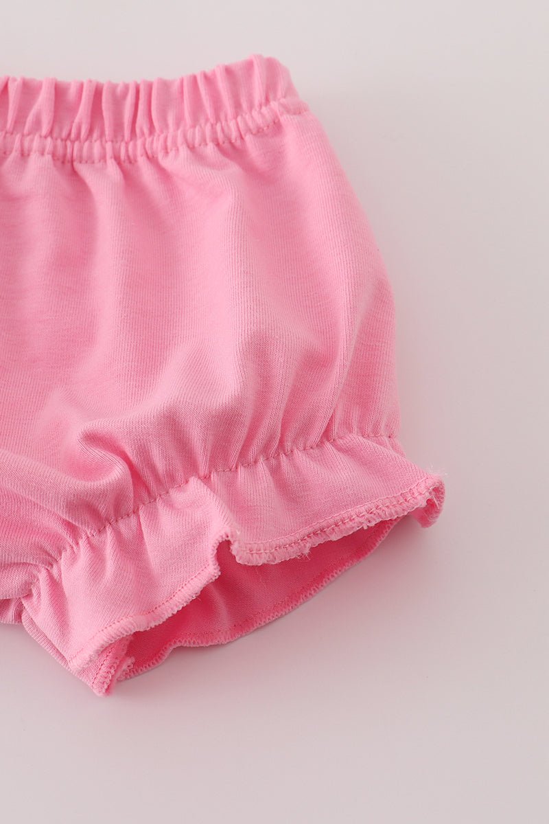 Pink Floral Ruffle Bloomer Set - Abbies Place
