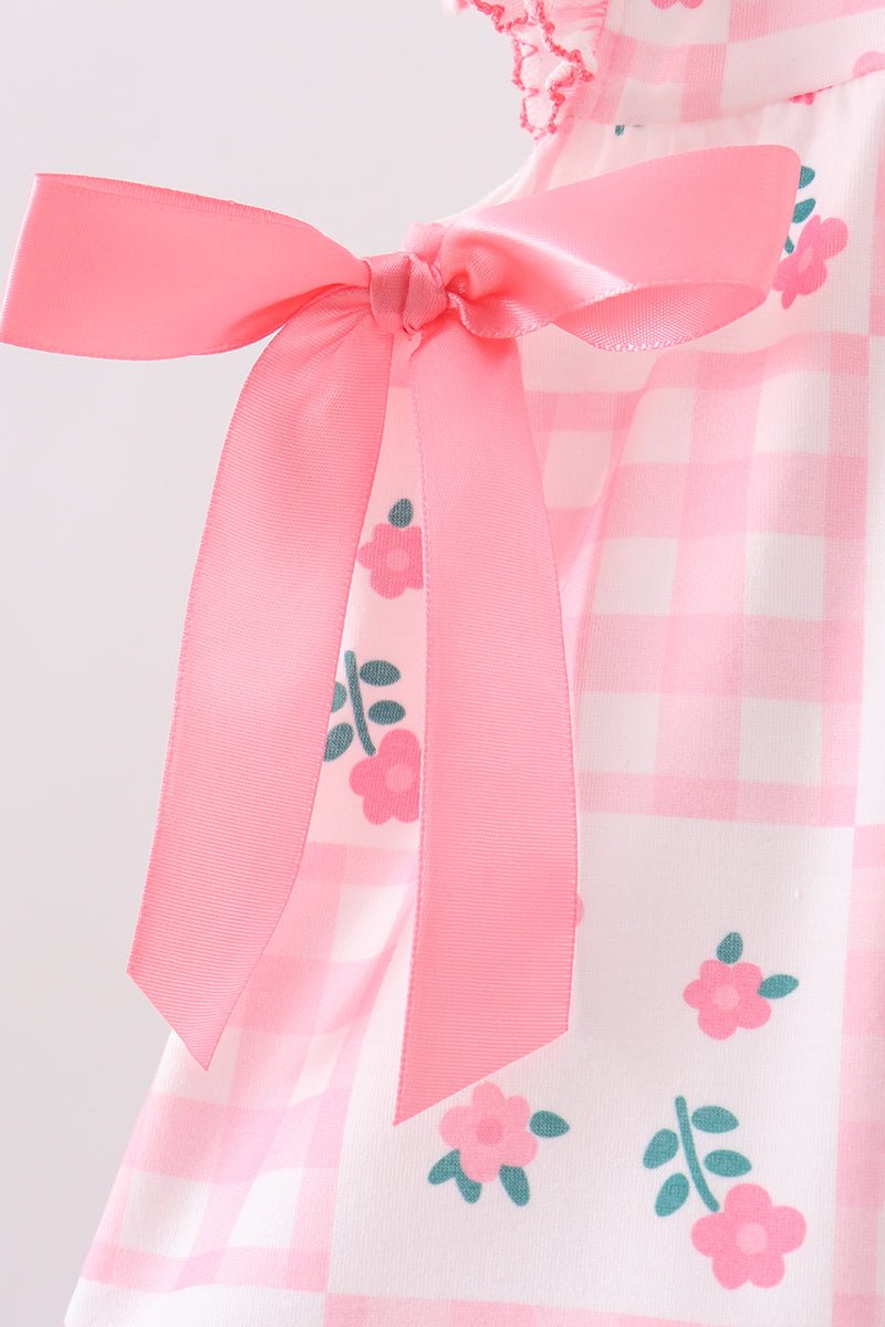 Pink Floral Ruffle Bloomer Set - Abbies Place