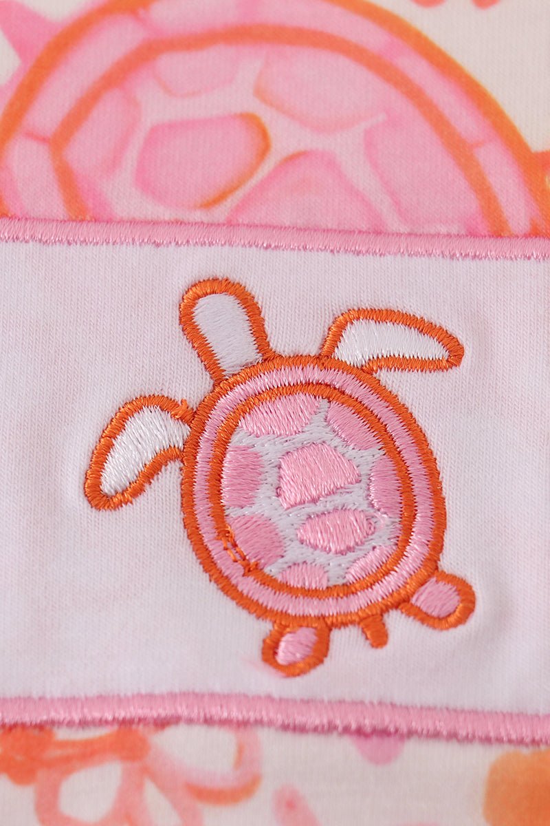 Pink Floral Ruffle Bubble - Abbies Place