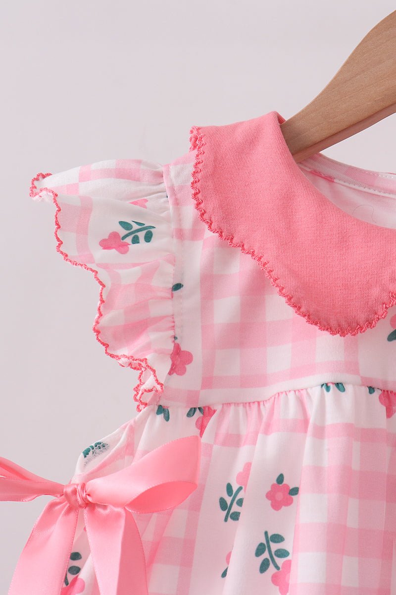 Pink Floral Ruffle Shorts Set - Abbies Place
