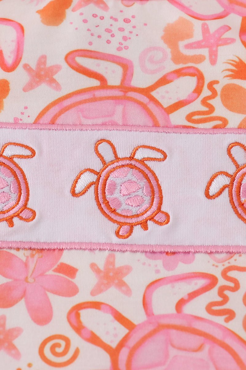 Pink Floral Ruffle Shorts Set - Abbies Place