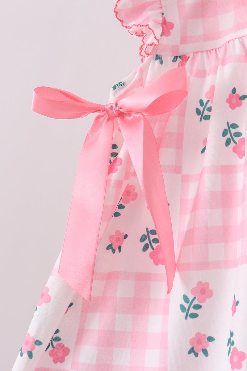 Pink Floral Ruffle Shorts Set - Abbies Place