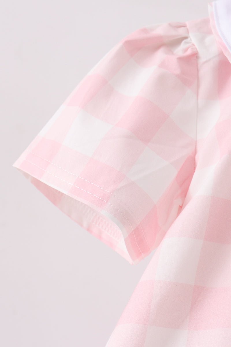 Pink Gingham Bloomer Set - Abbies Place
