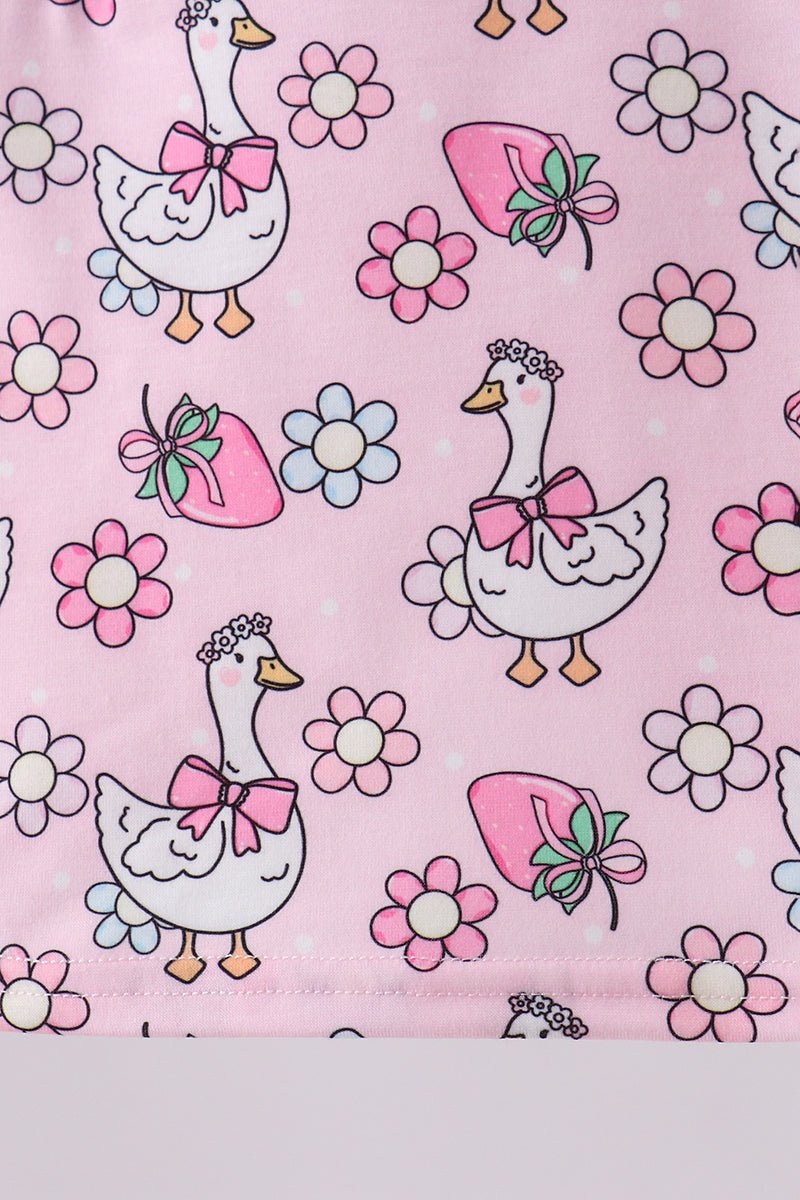 Pink Goose Smocked Bloomer Set - Abbies Place