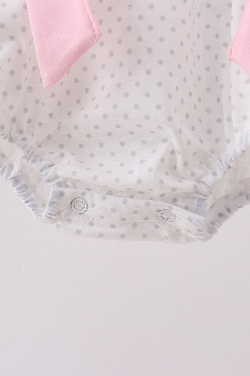 Pink Pencil ABC embroidery dot bubble - Abbies Place