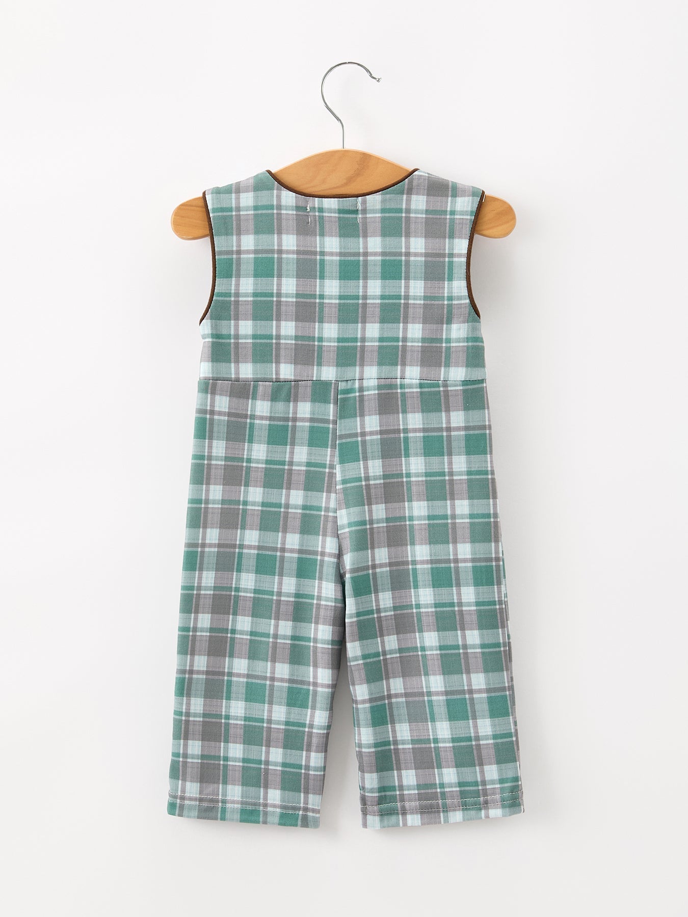 Plaid Moose Smocked Baby Boy JonJon - Abbies Place