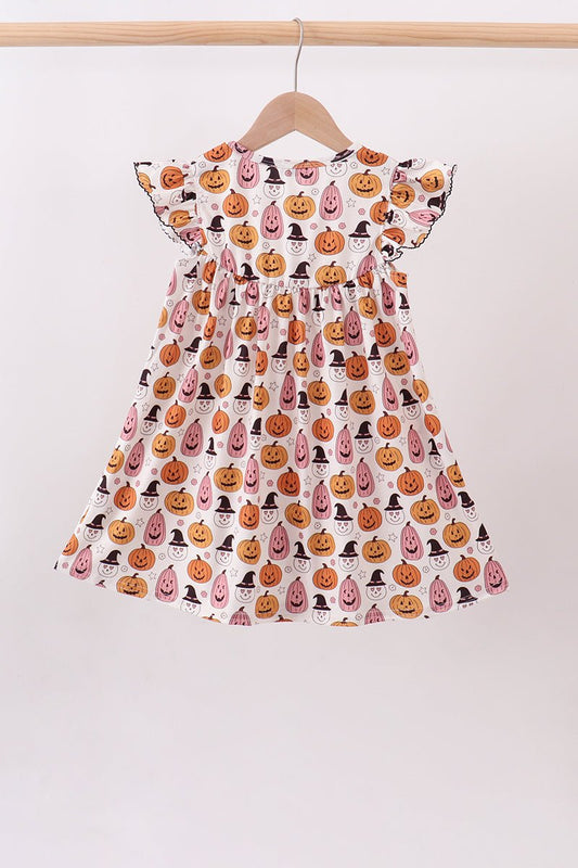 Pumpkin ruffle dress - Abbies Place