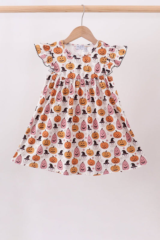 Pumpkin ruffle dress - Abbies Place