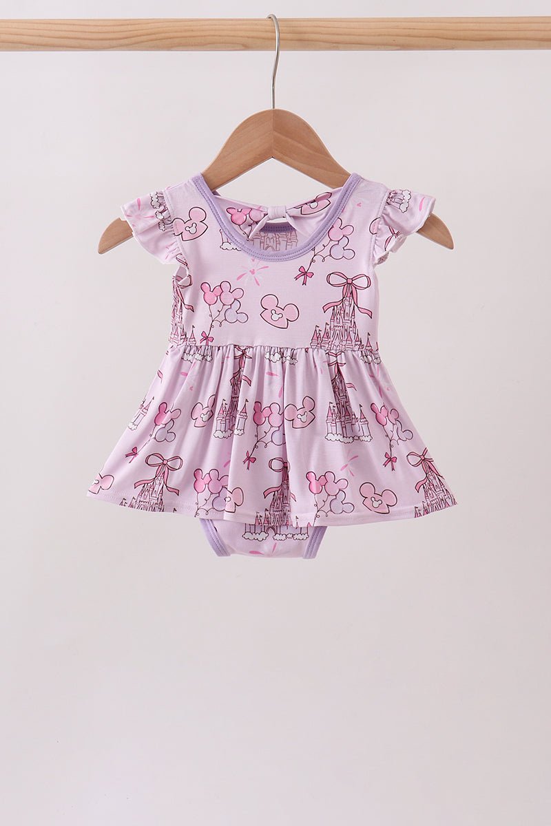 Purple Castle bamboo Ruffle Bubble - Abbies Place