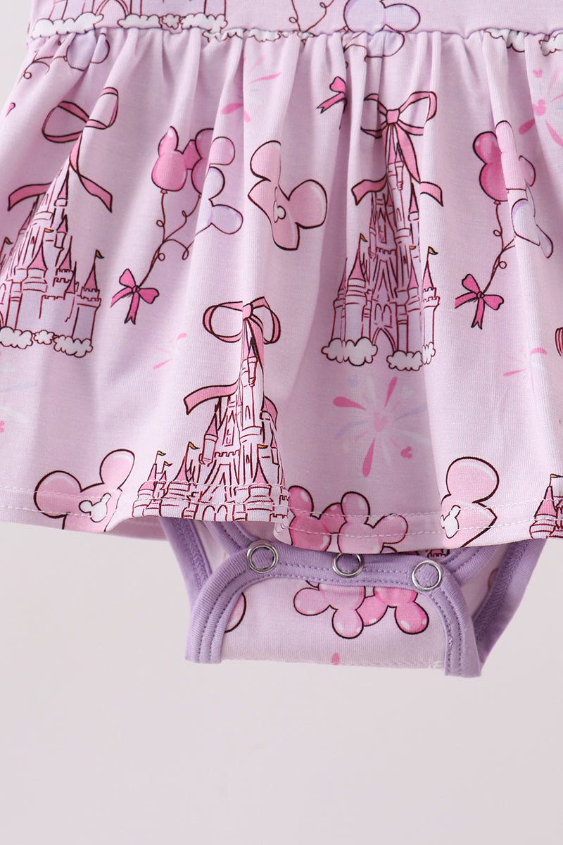 Purple Castle bamboo Ruffle Bubble - Abbies Place
