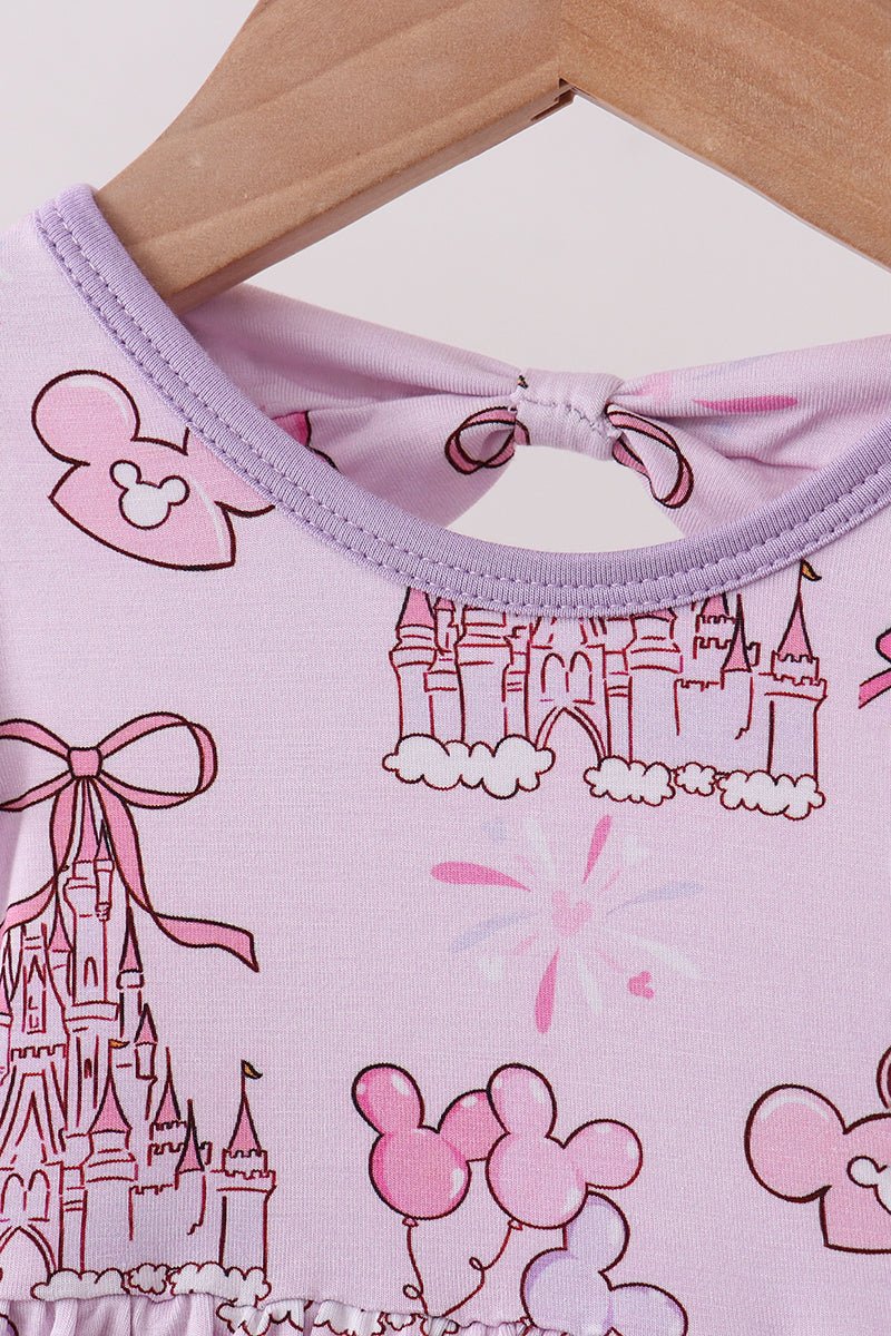 Purple Castle bamboo Ruffle Bubble - Abbies Place