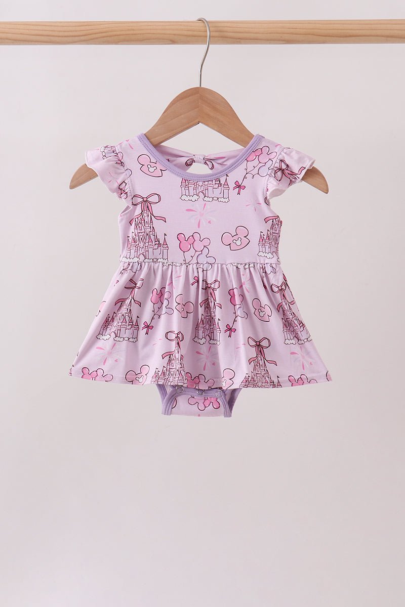 Purple Castle bamboo Ruffle Bubble - Abbies Place