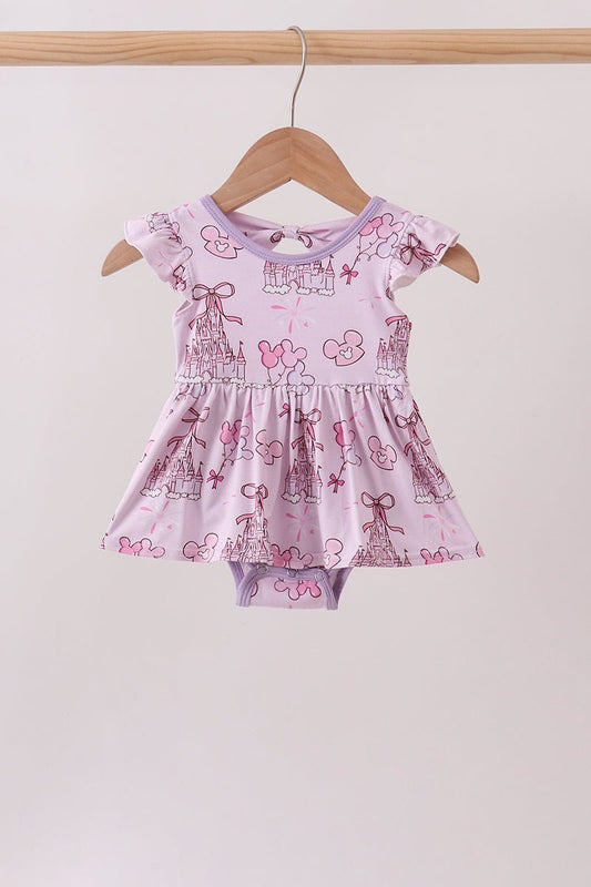 Purple Castle bamboo Ruffle Bubble - Abbies Place