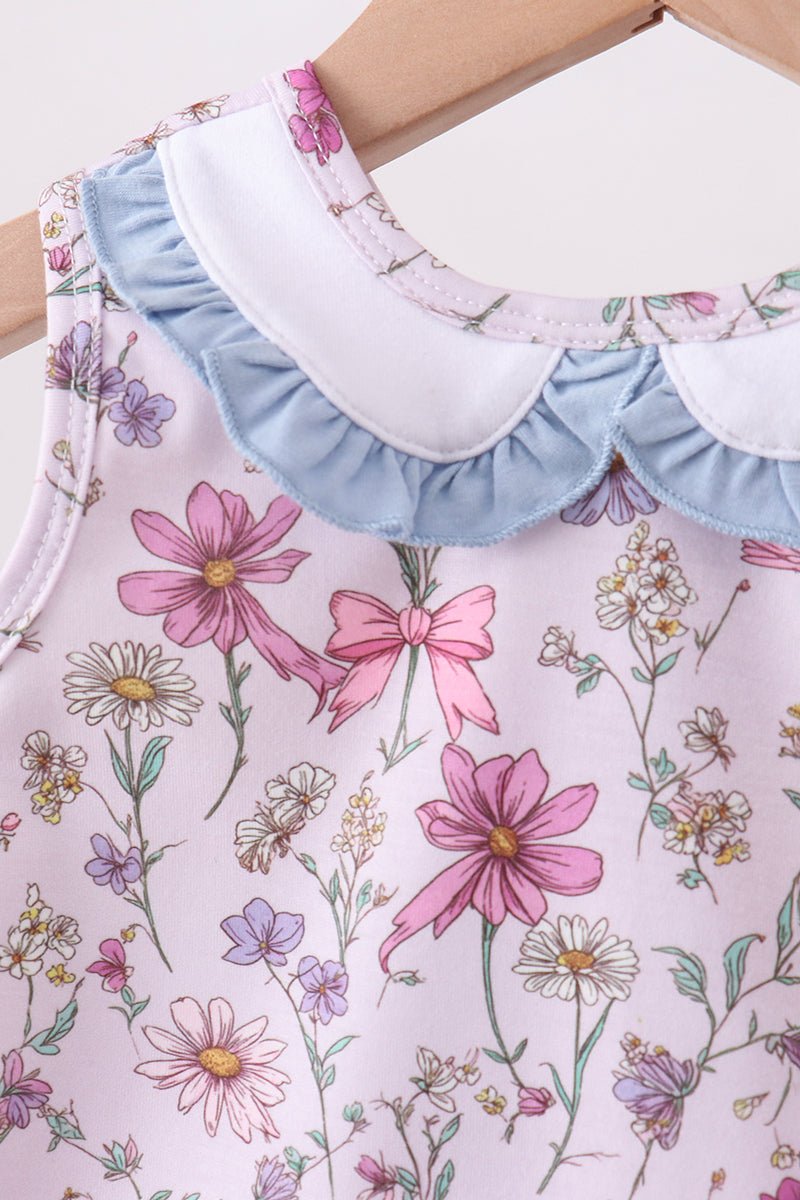 Purple Garden Ruffle Bloomer Set - Abbies Place