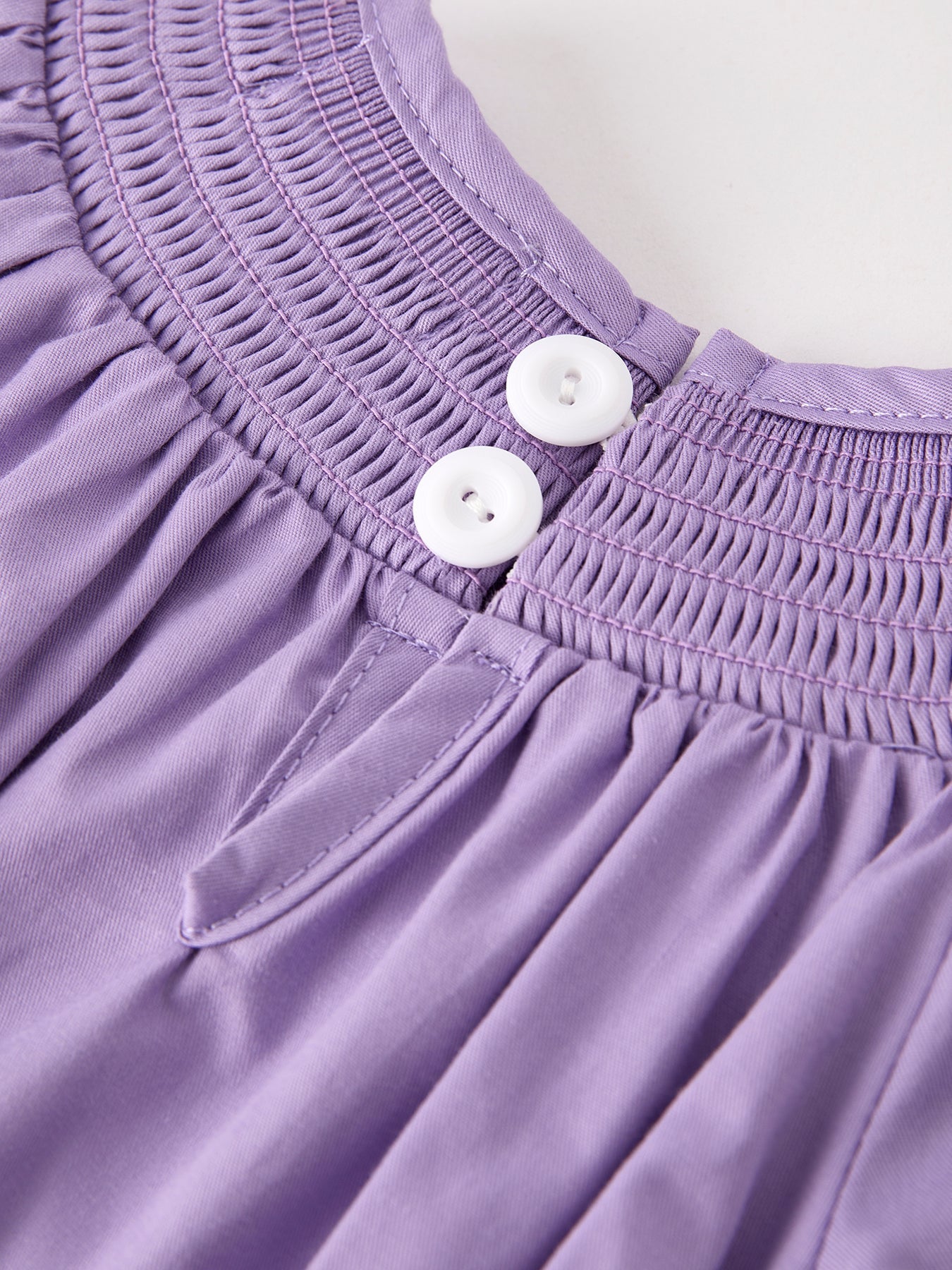 Purple Halloween Smock Embroidery Baby Girl Romper - Abbies Place