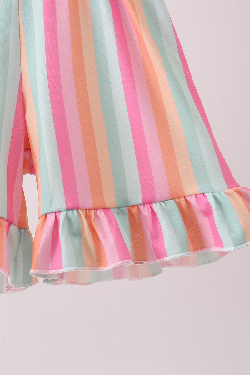 Rainbow Stripe Jumpsuit - Abbies Place