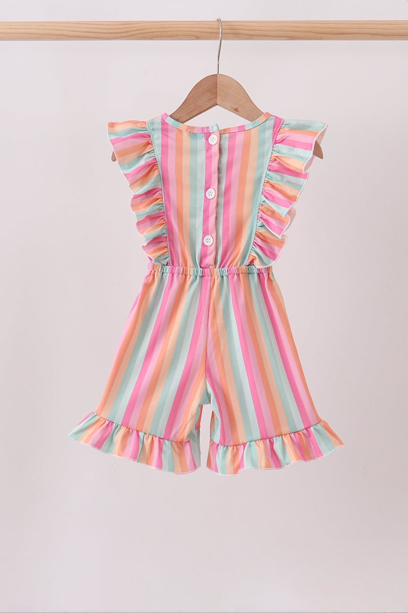 Rainbow Stripe Jumpsuit - Abbies Place