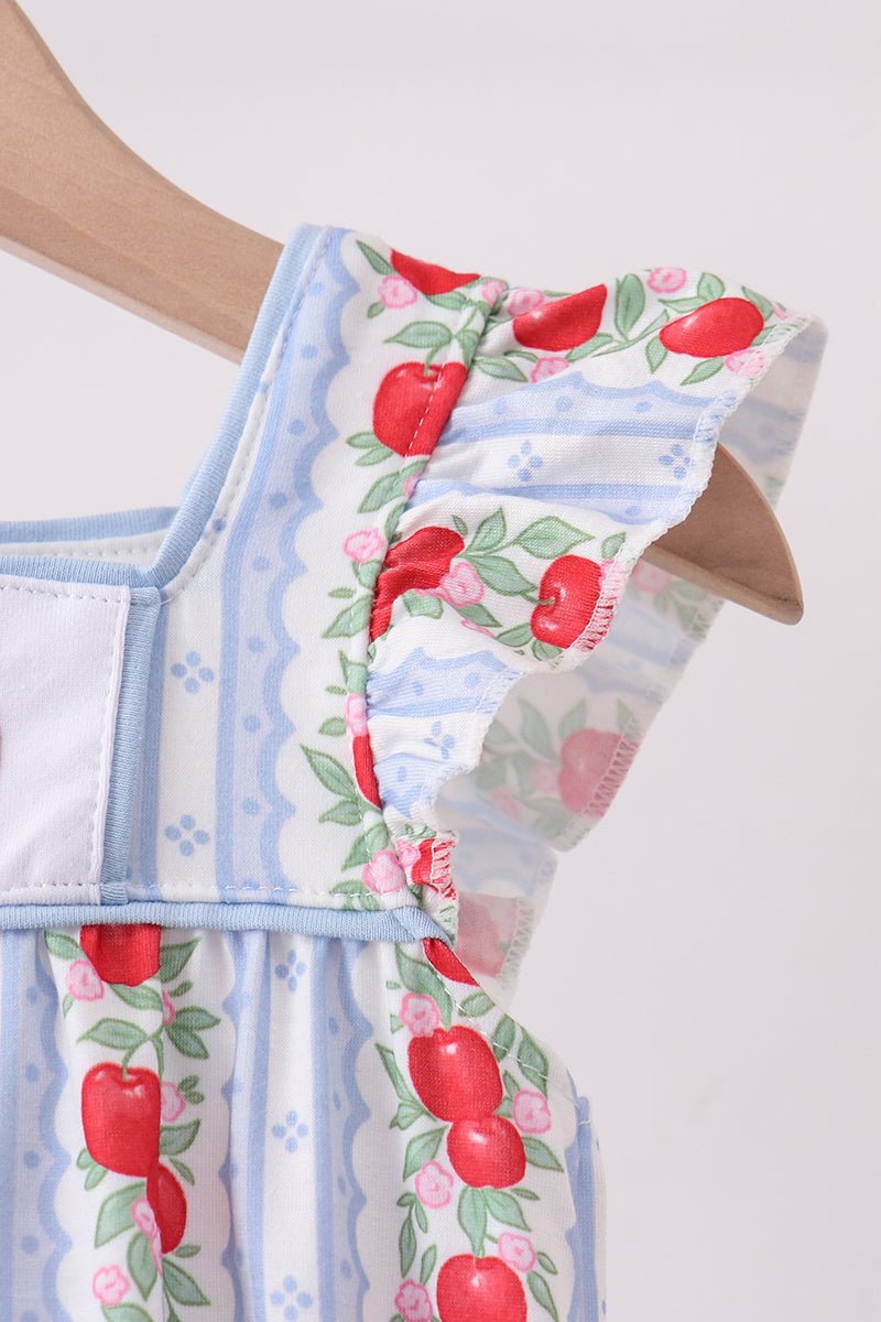 Red Apple Applique Bubble - Abbies Place