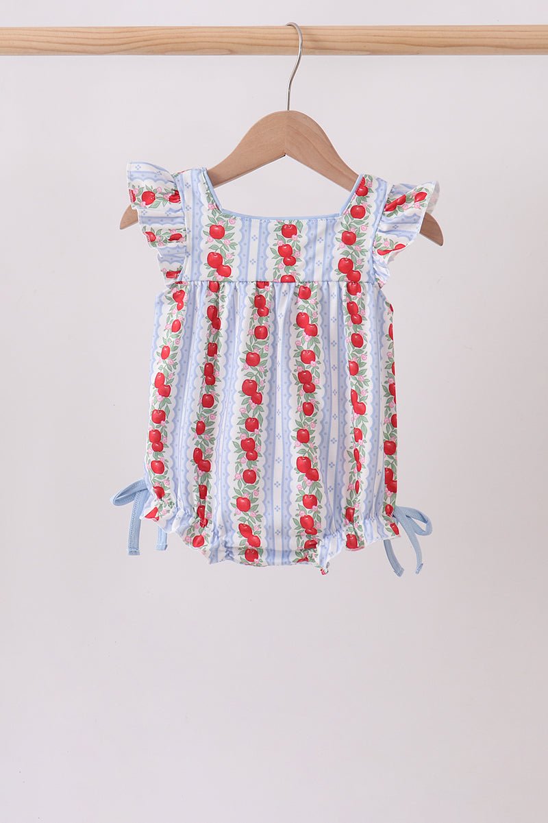 Red Apple Applique Bubble - Abbies Place