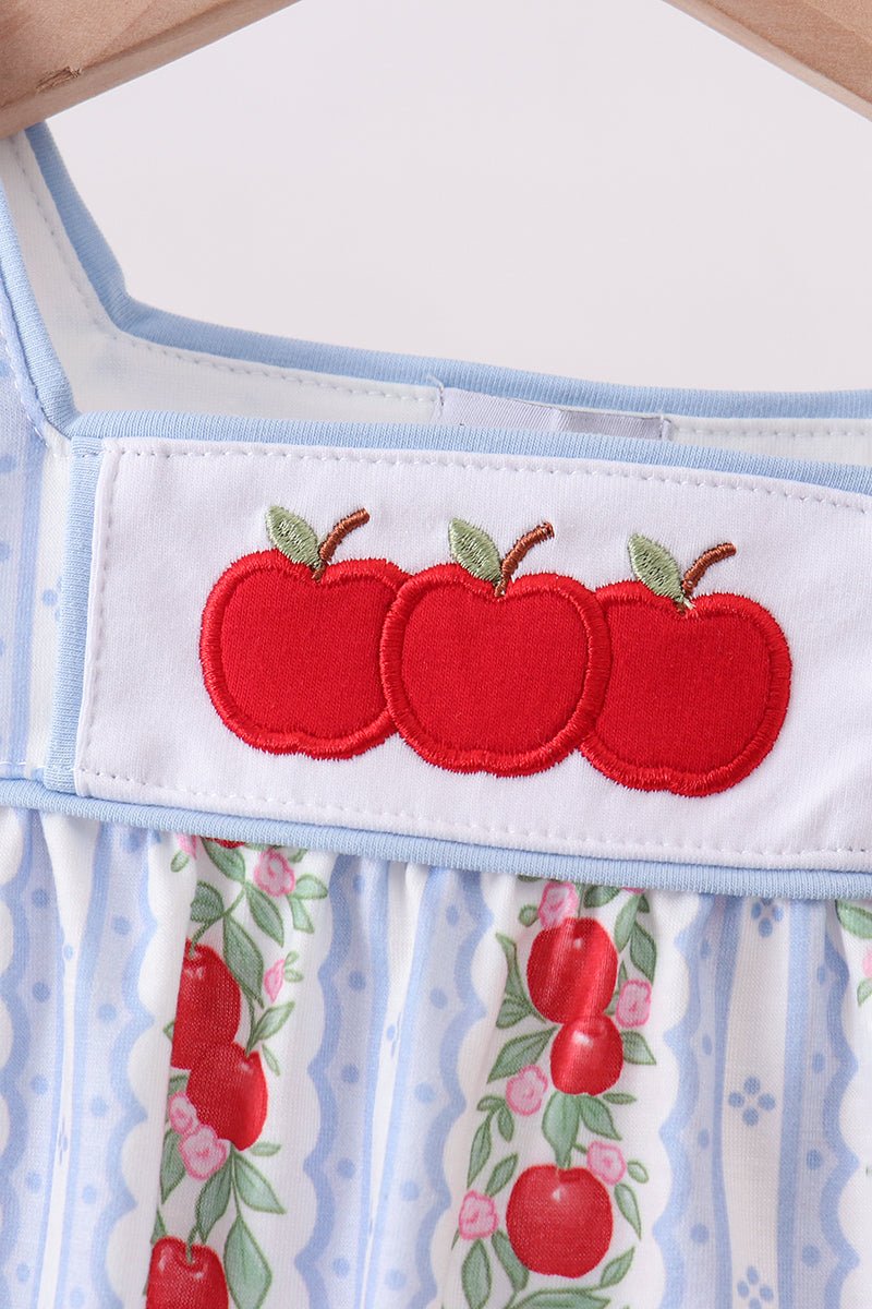 Red Apple Applique Bubble - Abbies Place