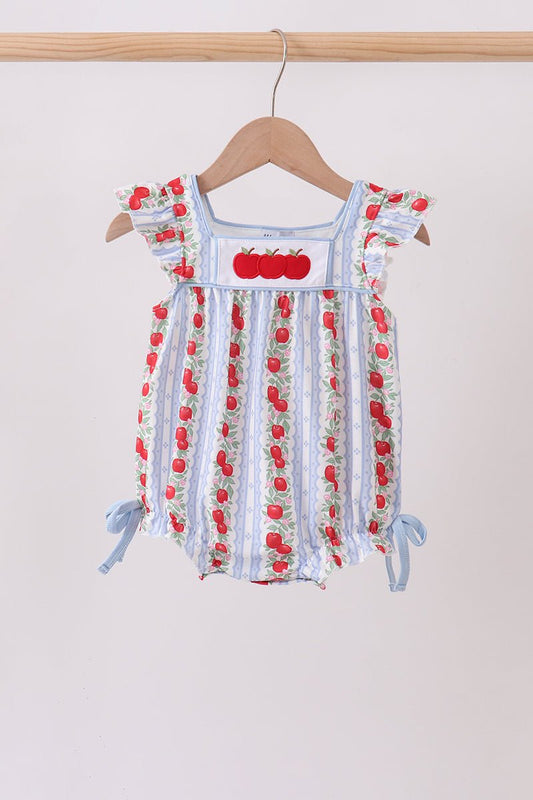Red Apple Applique Bubble - Abbies Place