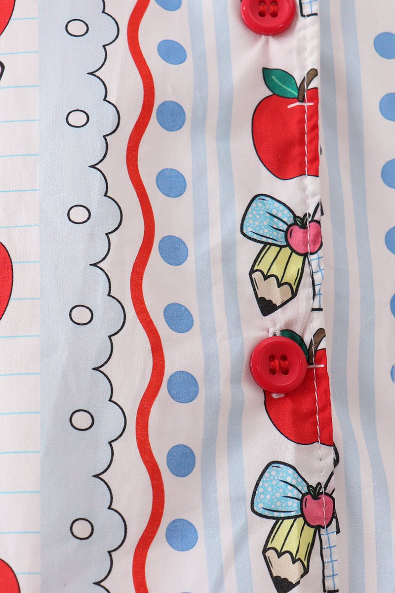 Red Apple Pencil Bloomer Set - Abbies Place