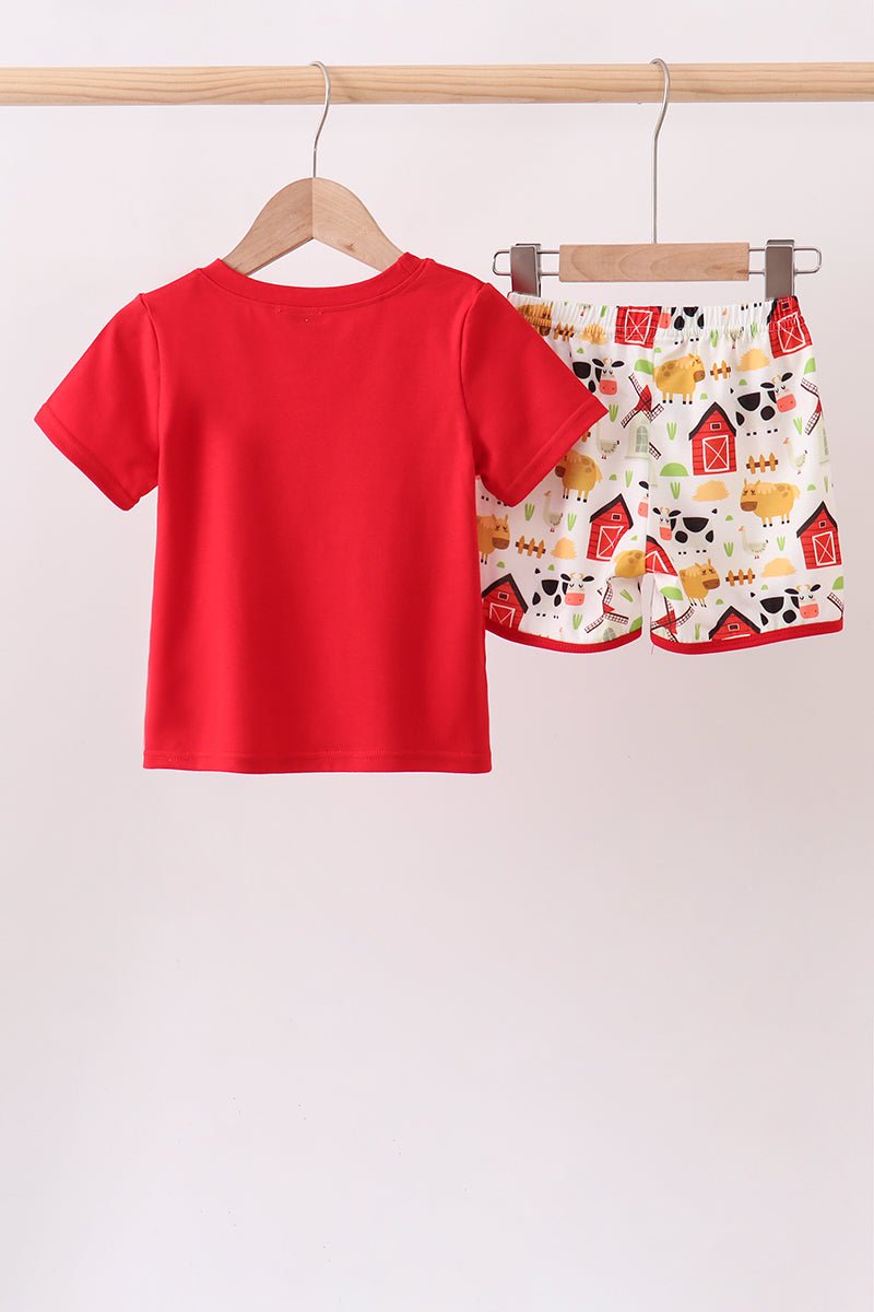 Red Farm Animal Set - Abbies Place