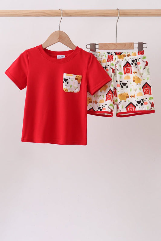 Red Farm Animal Set - Abbies Place