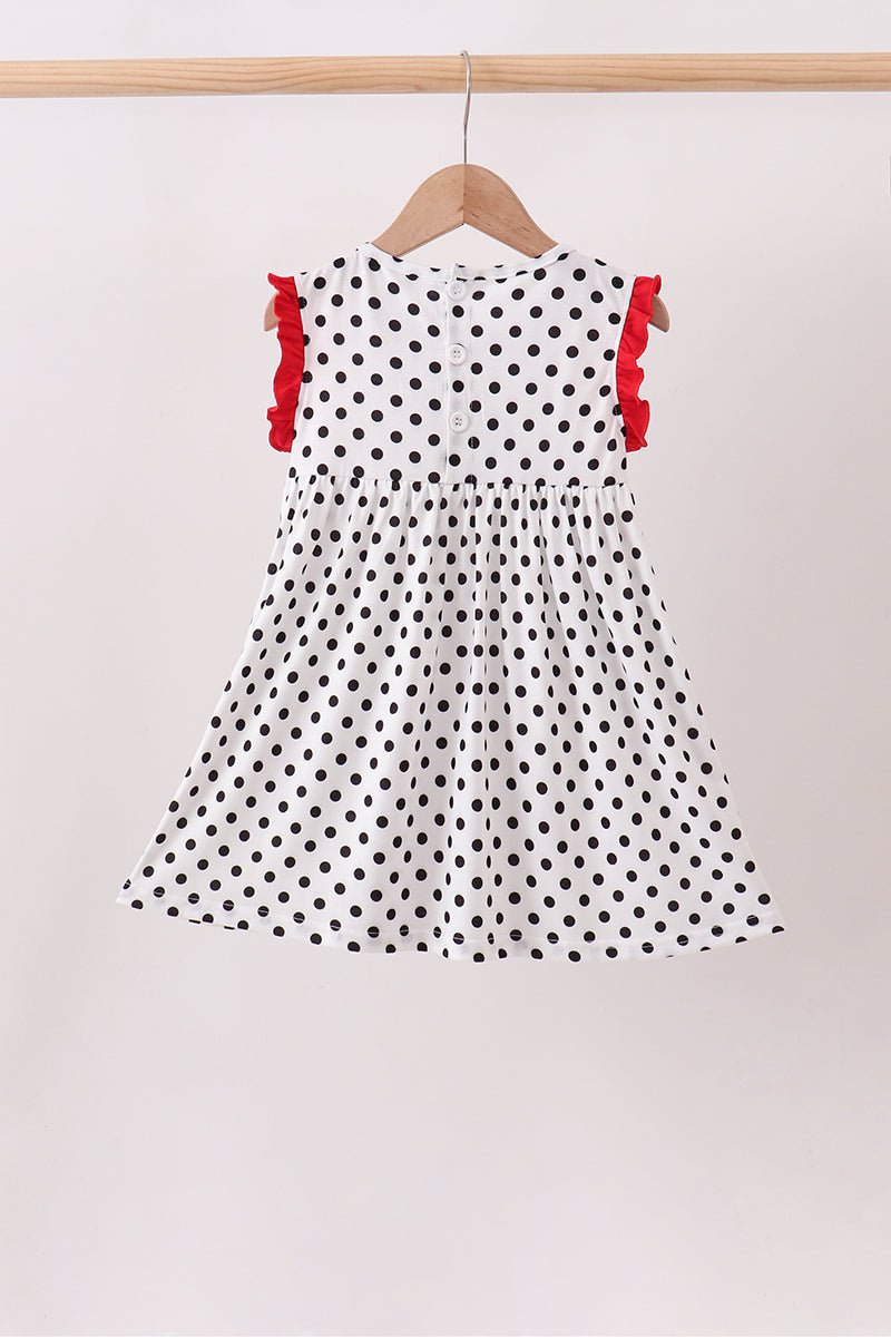 Red Georgia Bulldog Applique Dress - Abbies Place