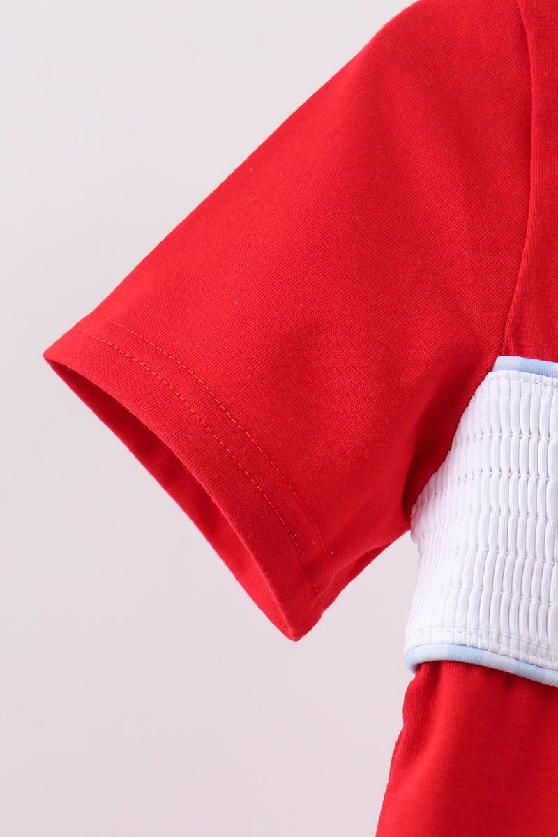 Red School Bus Smocked top - Abbies Place