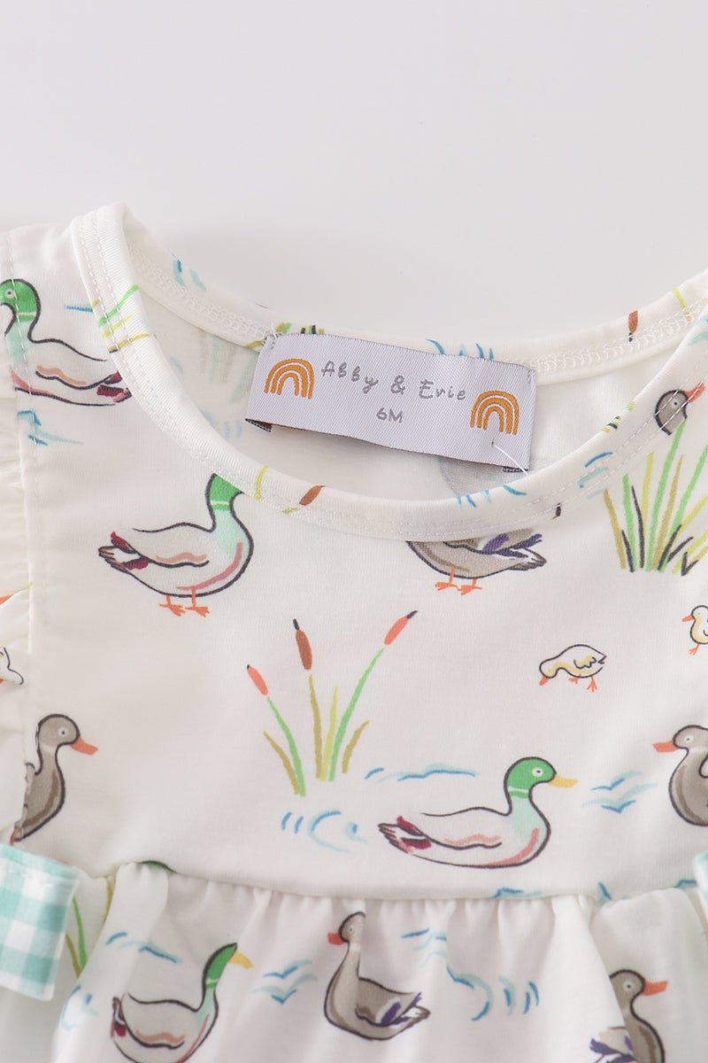 Sage Mallard Floral Bubble - Abbies Place