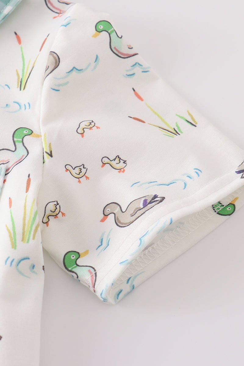 Sage Mallard Shorts Set - Abbies Place
