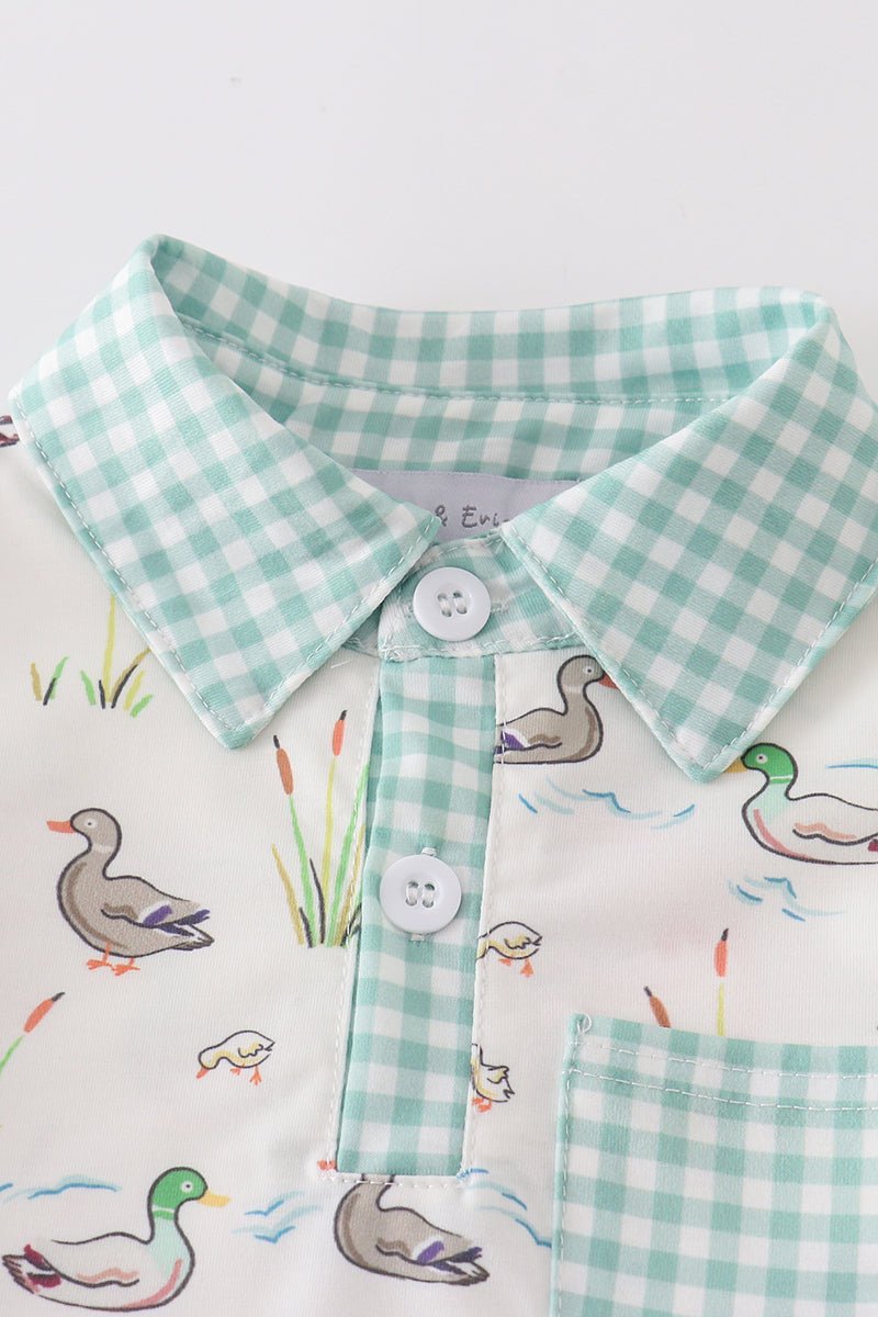 Sage Mallard Shorts Set - Abbies Place