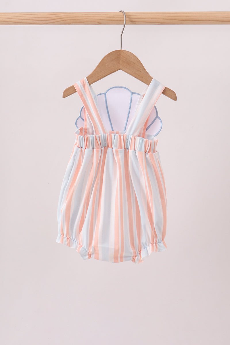 Seashell Stripe Appliqué Bubble - Abbies Place