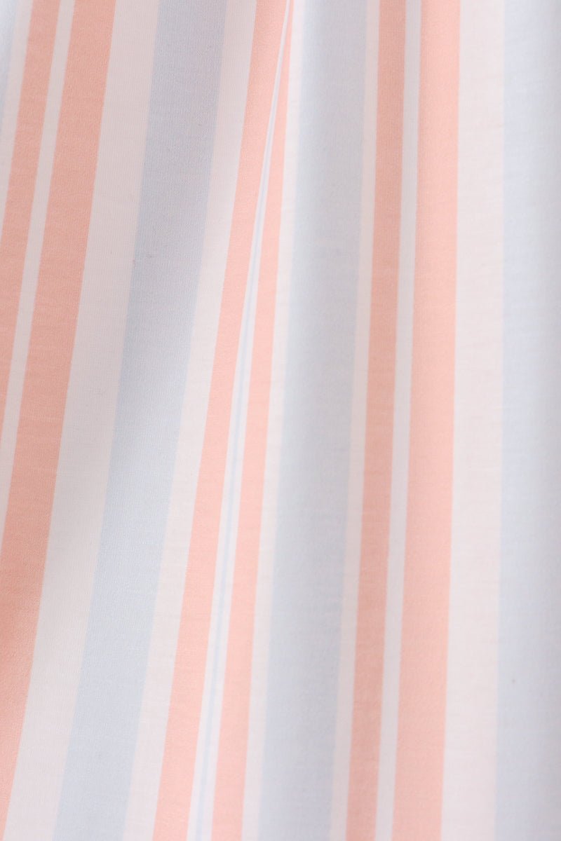 Seashell Stripe Embroidered Dress - Abbies Place