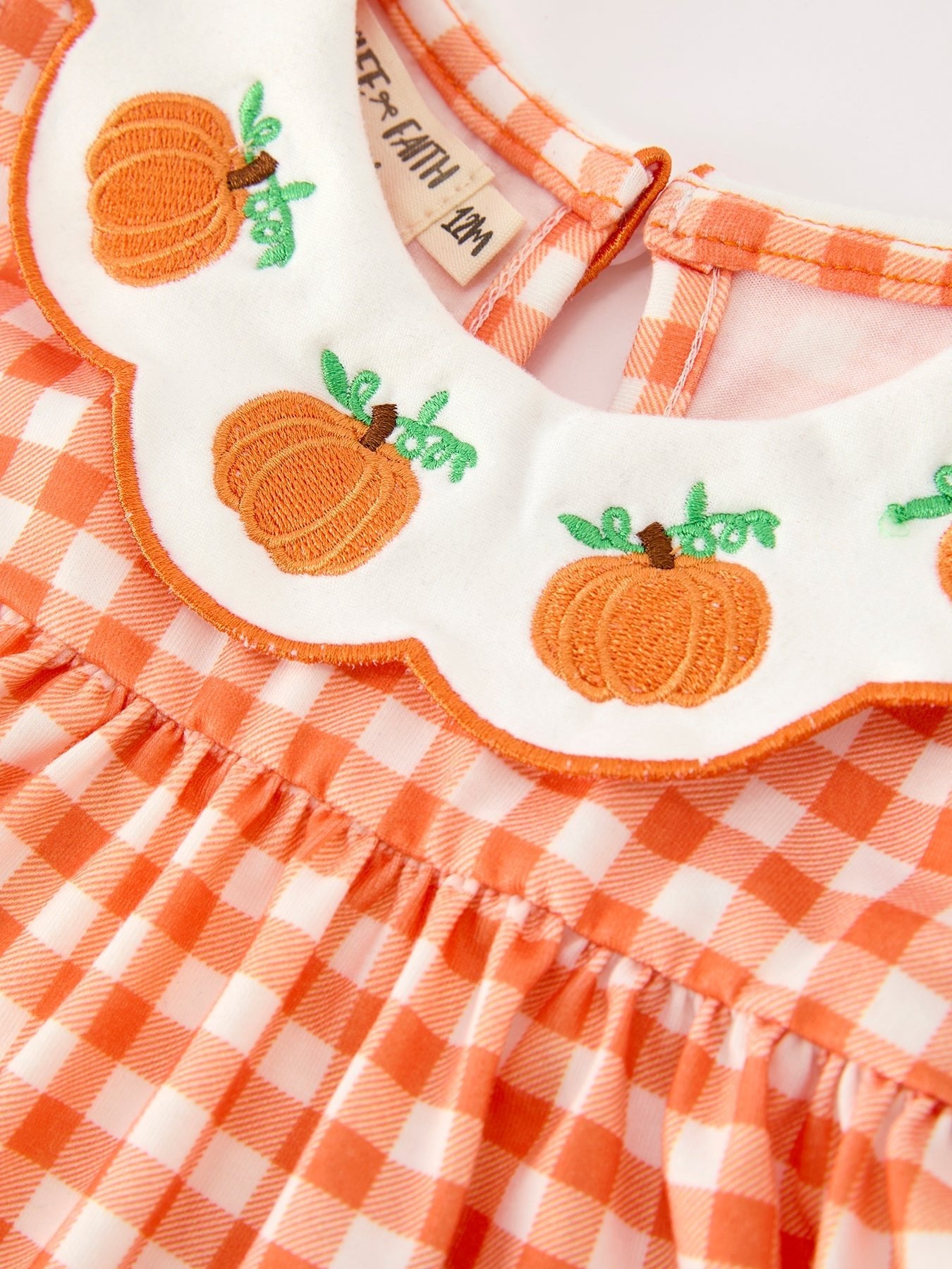 Thanksgiving Halloween Pumpkin Puff Sleeve Girls Bloomer Set - Abbies Place